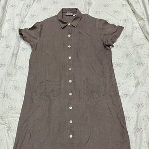 vintage MATCH 100% linen dress from the